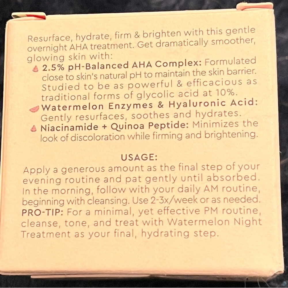 Glow Recipe Watermelon glow AHA Night Treatment - Picture 5 of 5